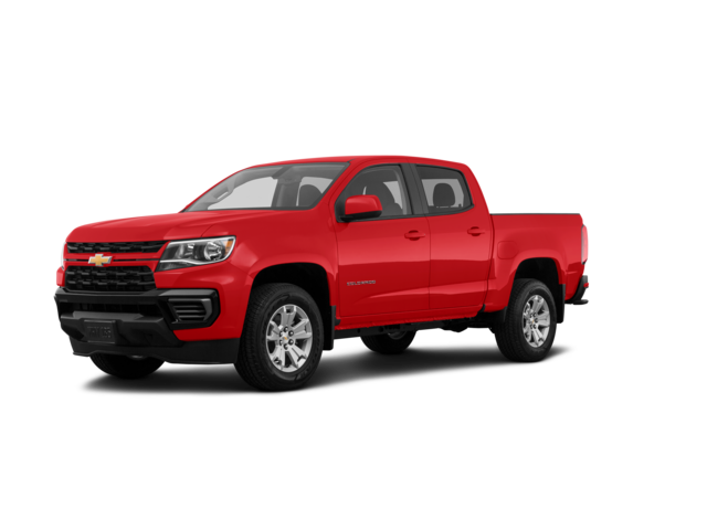 2021 Chevrolet Colorado LT, front three-quarter view, paint 1 of 8