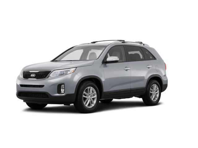 2015 Kia Sorento LX, front three-quarter view, paint 1 of 8