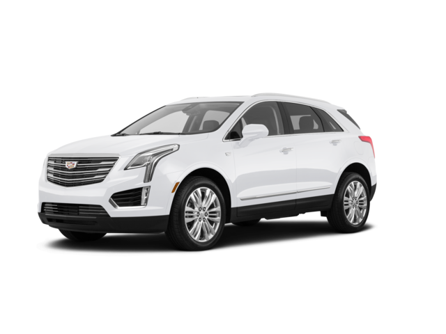 2019 Cadillac XT5 Premium Luxury, front three-quarter view, paint 1 of 8