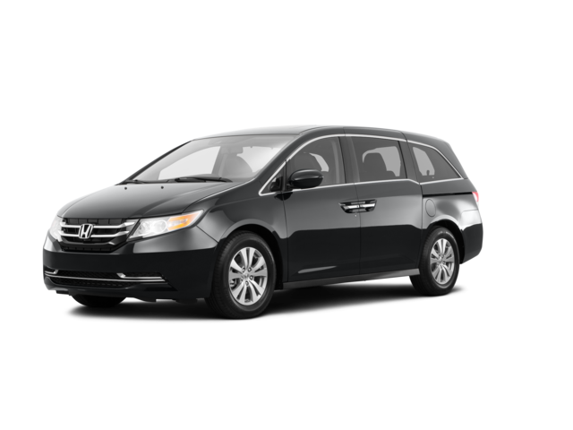2017 Honda Odyssey EX, front three-quarter view, paint 1 of 7