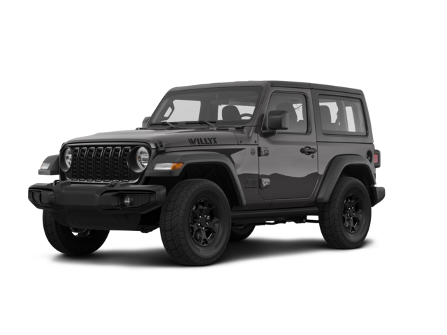 2024 Jeep Wrangler Willys, front three-quarter view, paint 1 of 8