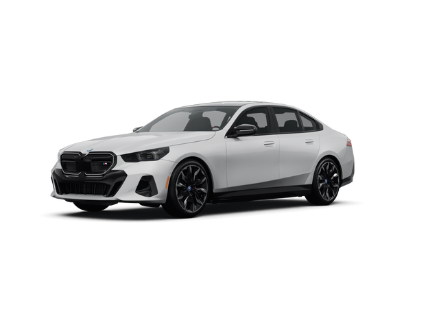 2024 BMW i5 M60, front three-quarter view, paint 1 of 8