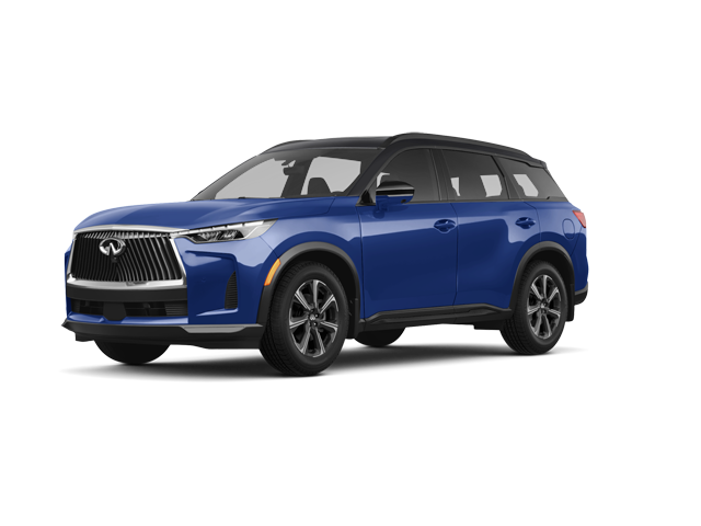 2026 INFINITI QX60 AUTOGRAPH, front three-quarter view, paint 1 of 8
