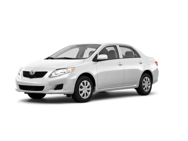 2010 Toyota Corolla Base, front three-quarter view, paint 1 of 8