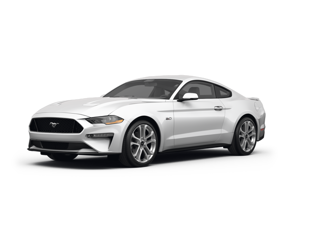 2021 Ford Mustang GT Premium, front three-quarter view, paint 1 of 8