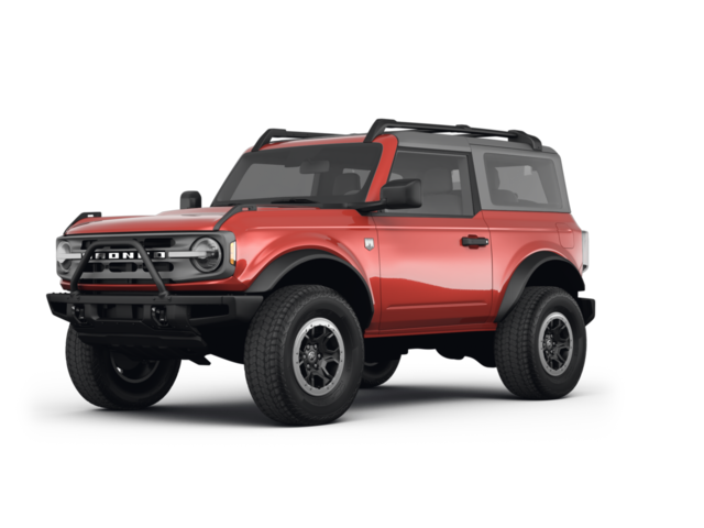 2022 Ford Bronco Big Bend, front three-quarter view, paint 1 of 8