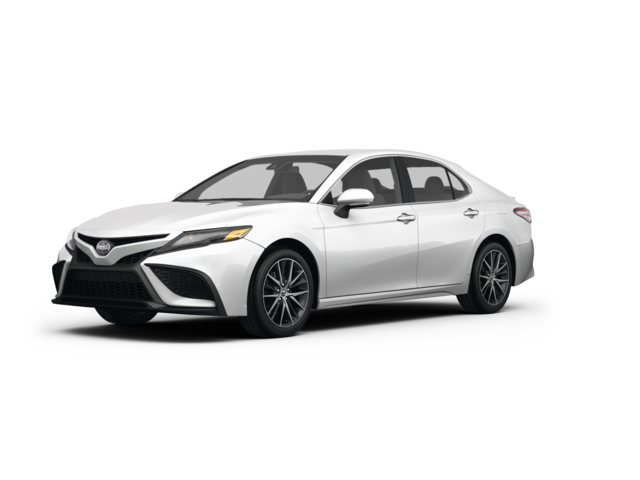 2024 Toyota Camry SE, front three-quarter view, paint 1 of 8