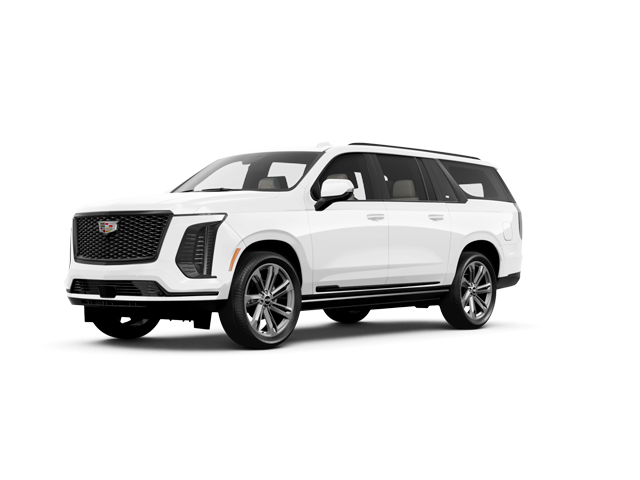 2026 Cadillac Escalade ESV Sport, front three-quarter view, paint 1 of 7