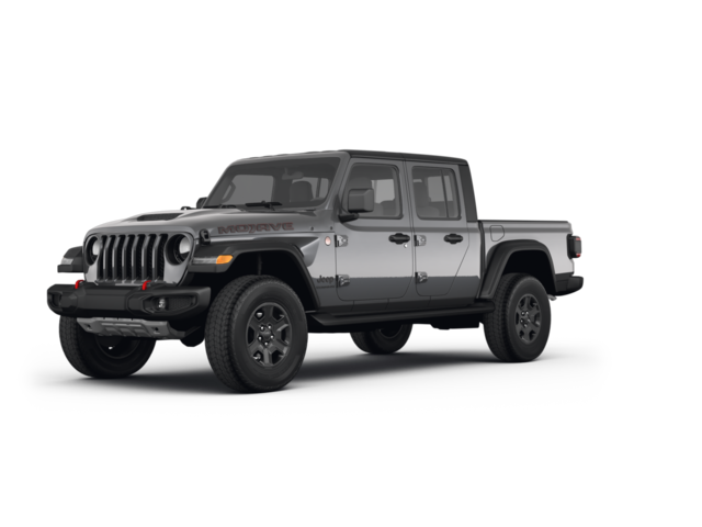 2022 Jeep Gladiator Mojave, front three-quarter view, paint 1 of 8