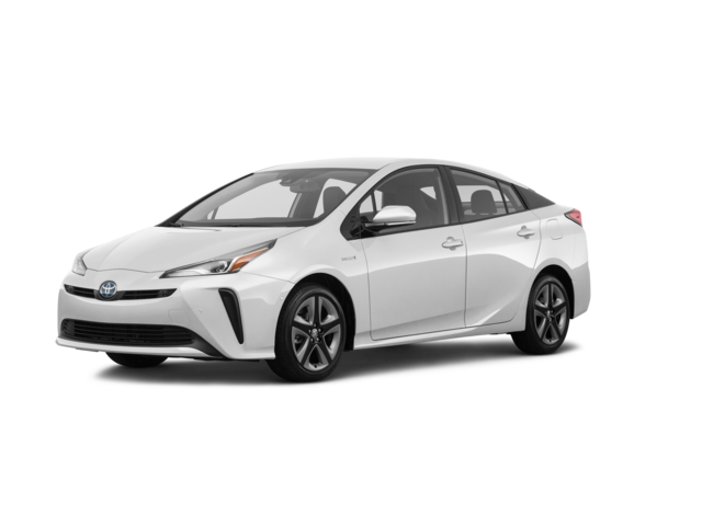 2020 Toyota Prius XLE, front three-quarter view, paint 1 of 7