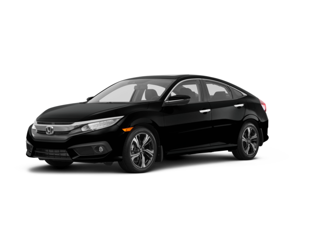2017 Honda Civic Touring, front three-quarter view, paint 1 of 8