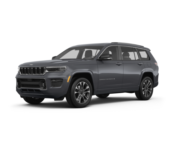 2023 Jeep Grand Cherokee L Overland, front three-quarter view, paint 1 of 8