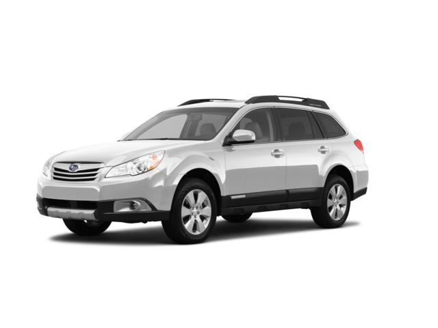 2012 Subaru Outback 2.5i Limited, front three-quarter view, paint 1 of 8