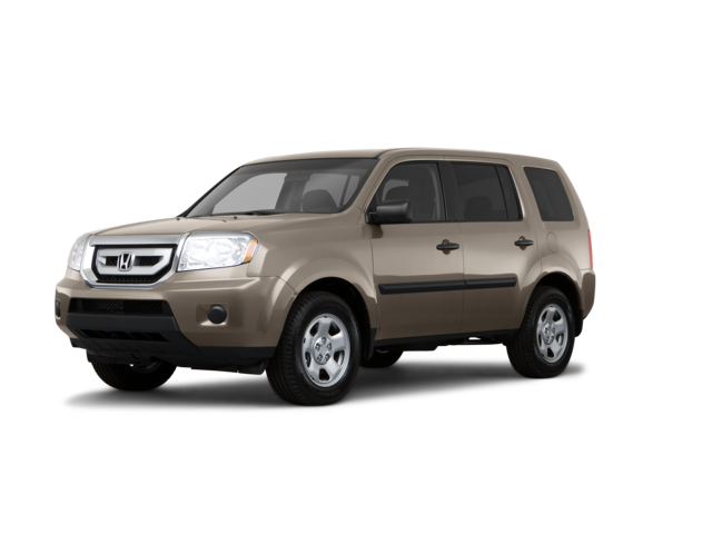2011 Honda Pilot LX, front three-quarter view, paint 1 of 8