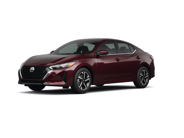 2025 Nissan Sentra SV, front three-quarter view, paint 1 of 8