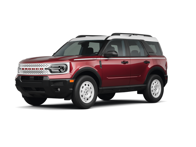 2025 Ford Bronco Sport Heritage, front three-quarter view, paint 1 of 8