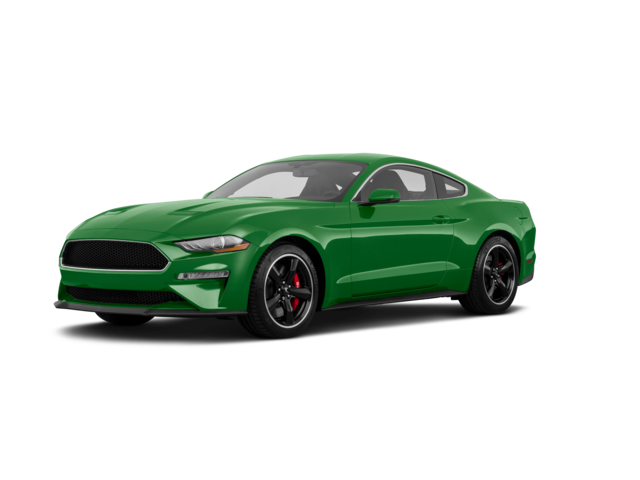 2019 Ford Mustang BULLITT, front three-quarter view, paint 1 of 8