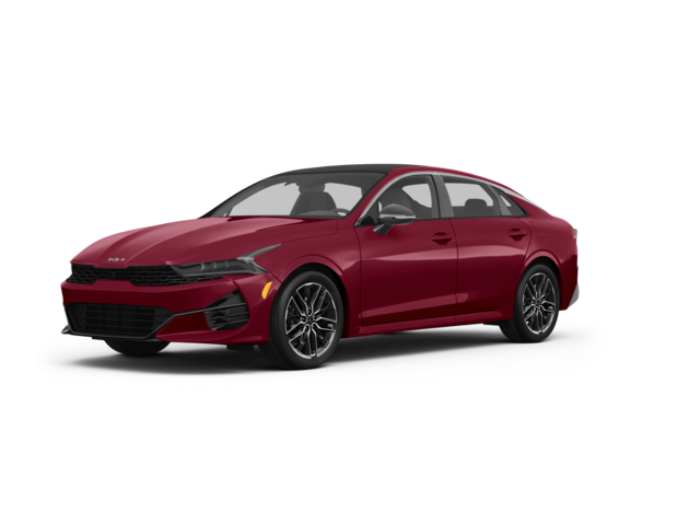 2023 Kia K5 EX, front three-quarter view, paint 1 of 8