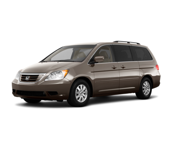 2010 Honda Odyssey EX, front three-quarter view, paint 1 of 8