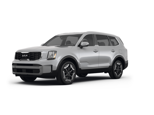 2025 Kia Telluride S, front three-quarter view, paint 1 of 8