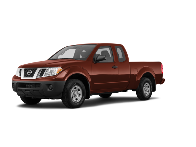 2018 Nissan Frontier S, front three-quarter view, paint 1 of 8