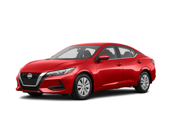 2020 Nissan Sentra S, front three-quarter view, paint 1 of 8