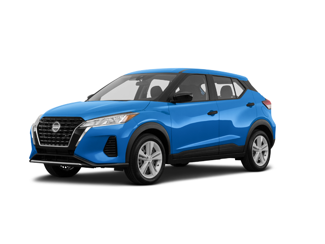 2024 Nissan Kicks S, front three-quarter view, paint 1 of 4