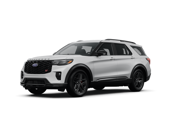 2025 Ford Explorer ST, front three-quarter view, paint 1 of 8
