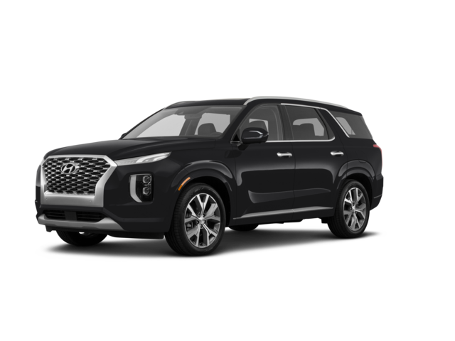 2022 Hyundai Palisade Limited, front three-quarter view, paint 1 of 7