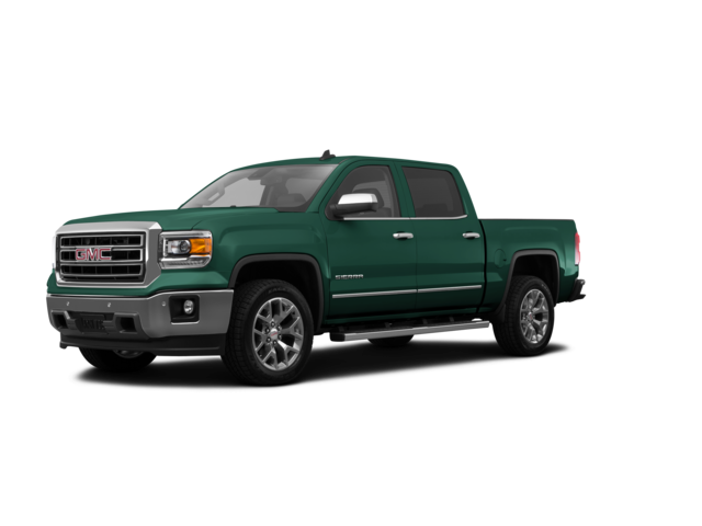 2015 GMC Sierra 1500 SLT, front three-quarter view, paint 1 of 8