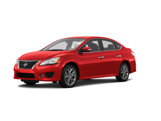 2015 Nissan Sentra SR, front three-quarter view, paint 1 of 8