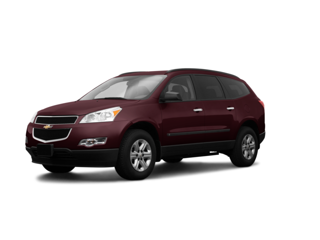 2009 Chevrolet Traverse LS, front three-quarter view, paint 1 of 8