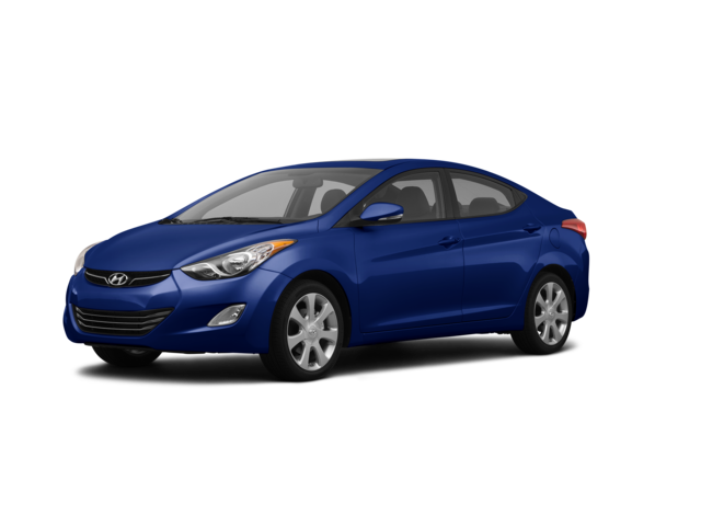 2012 Hyundai Elantra GLS, front three-quarter view, paint 1 of 8