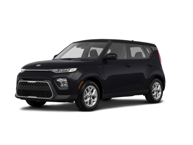 2021 Kia Soul EX, front three-quarter view, paint 1 of 8