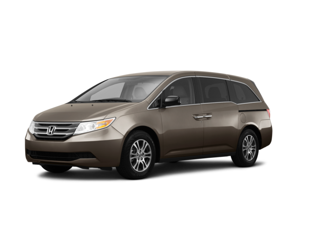 2013 Honda Odyssey EX, front three-quarter view, paint 1 of 8