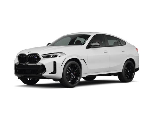 2024 BMW X6 M60i, front three-quarter view, paint 1 of 8