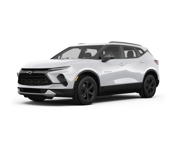 2025 Chevrolet Blazer 3LT, front three-quarter view, paint 1 of 8
