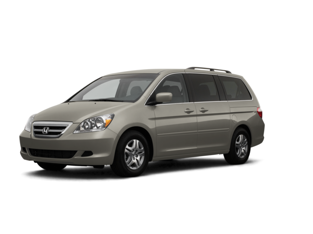 2007 Honda Odyssey EX, front three-quarter view, paint 1 of 8