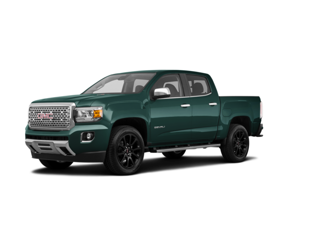 2020 GMC Canyon Denali, front three-quarter view, paint 1 of 8