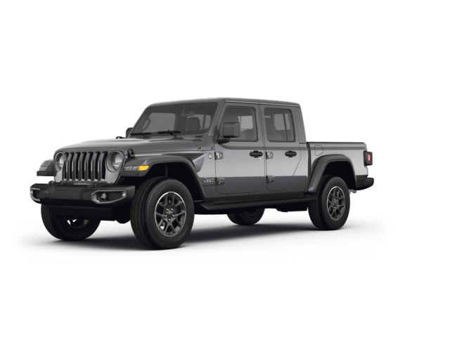 2022 Jeep Gladiator Overland, front three-quarter view, paint 1 of 8
