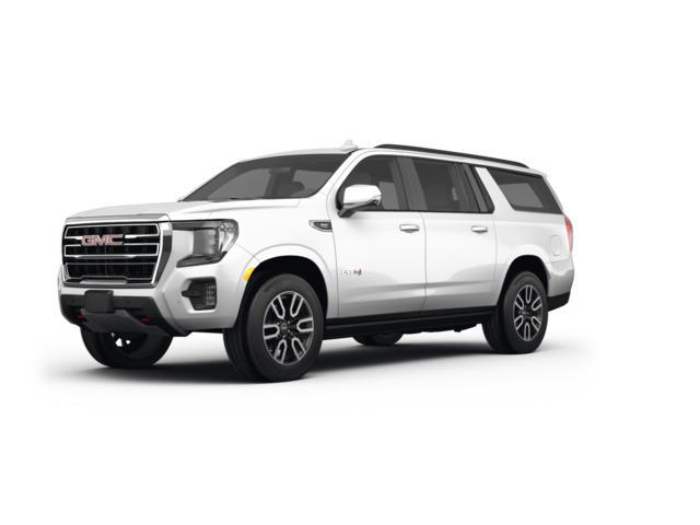 2022 GMC Yukon XL AT4, front three-quarter view, paint 1 of 8