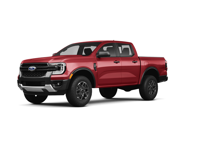 2026 Ford Ranger XLT, front three-quarter view, paint 1 of 8
