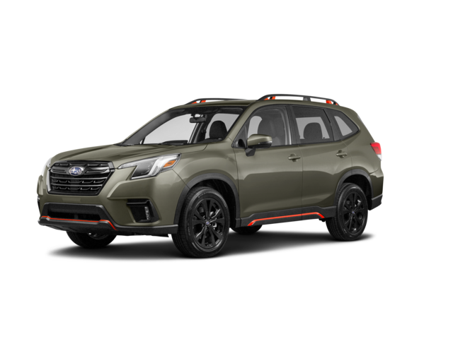 2023 Subaru Forester Limited, front three-quarter view, paint 1 of 8