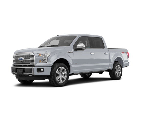 2017 Ford F-150 Platinum, front three-quarter view, paint 1 of 8