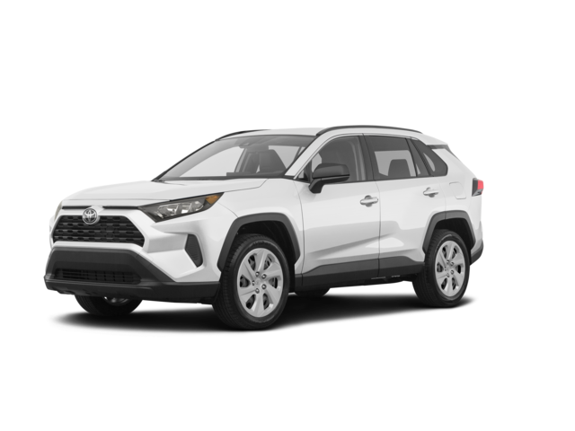 2020 Toyota RAV4 LE, front three-quarter view, paint 1 of 5