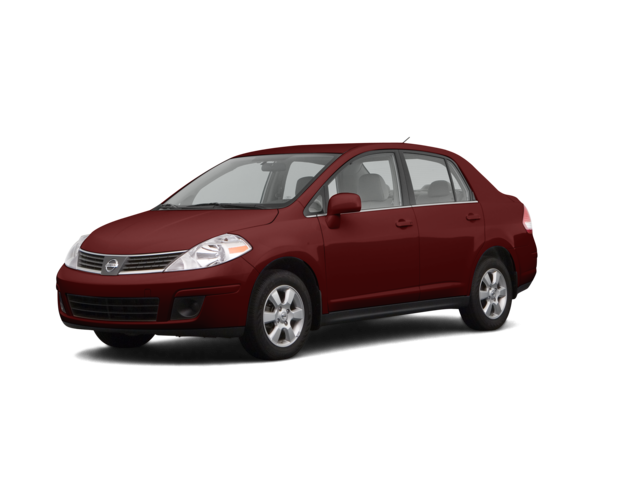 2008 Nissan Versa 1.8 S, front three-quarter view, paint 1 of 7