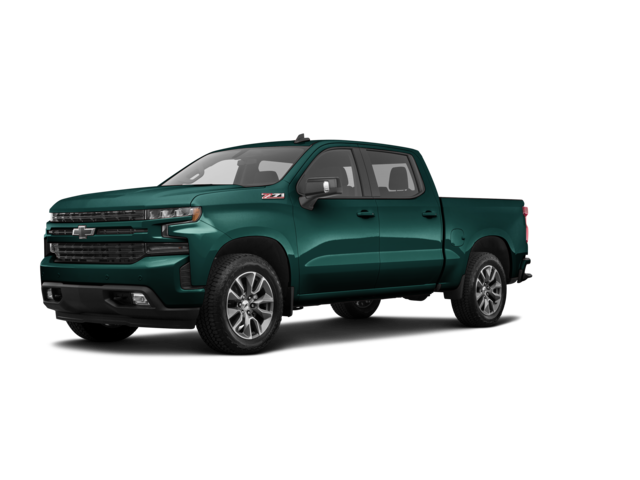 2021 Chevrolet Silverado 1500 RST, front three-quarter view, paint 1 of 8