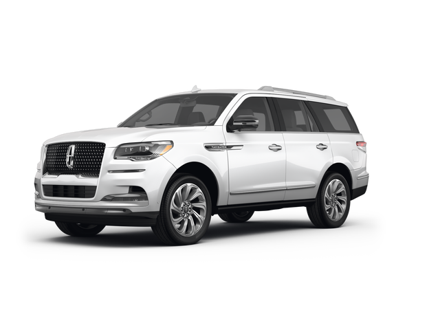 2024 Lincoln Navigator Reserve, front three-quarter view, paint 1 of 8