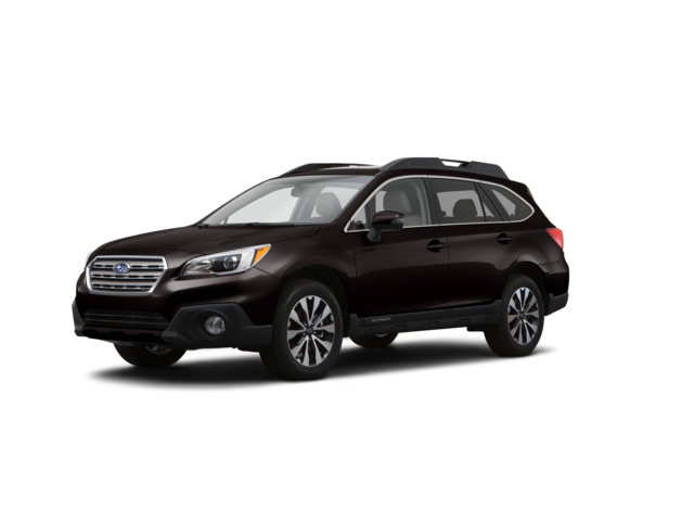 2015 Subaru Outback 2.5i Limited, front three-quarter view, paint 1 of 8