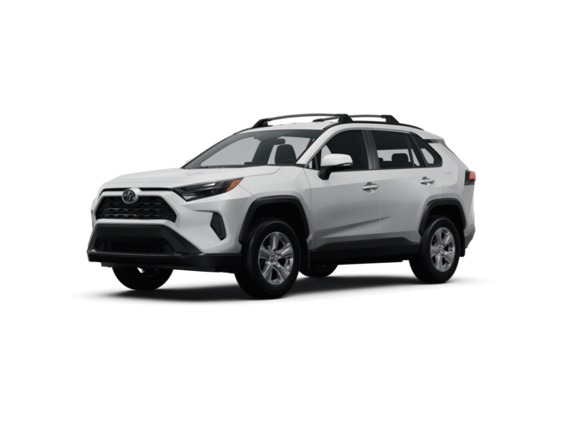 2024 Toyota RAV4 XLE, front three-quarter view, paint 1 of 8